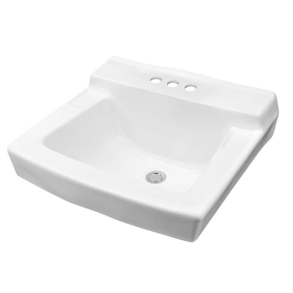 Hayes Wall Hung Lav 20x18 4''CC White