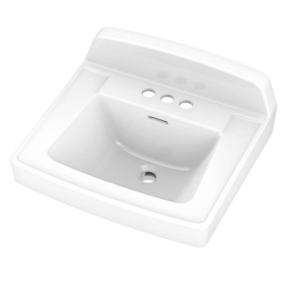 Monticello II Wall Hung Lav 20''x18'' 4''CC White