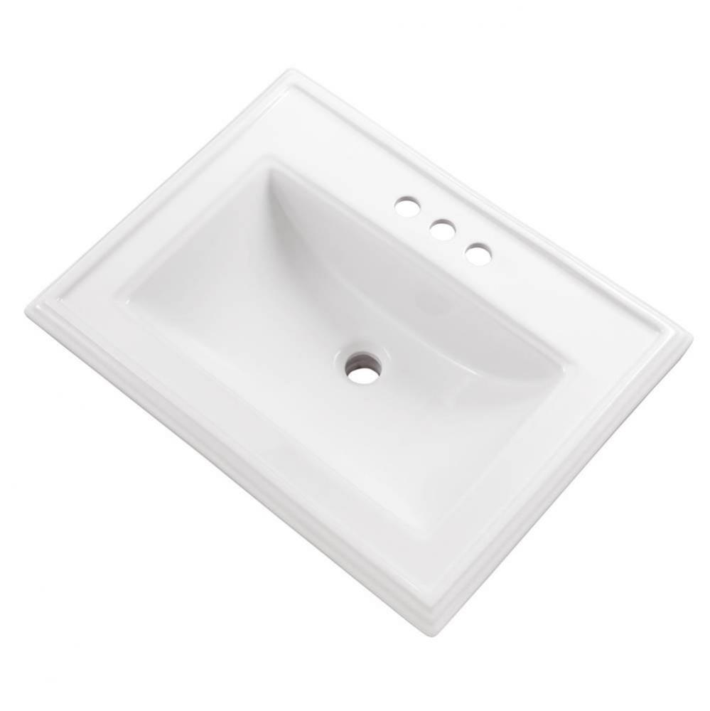 Logan Square S-Rim Lav 23.63''x18.13'' 4''CC White