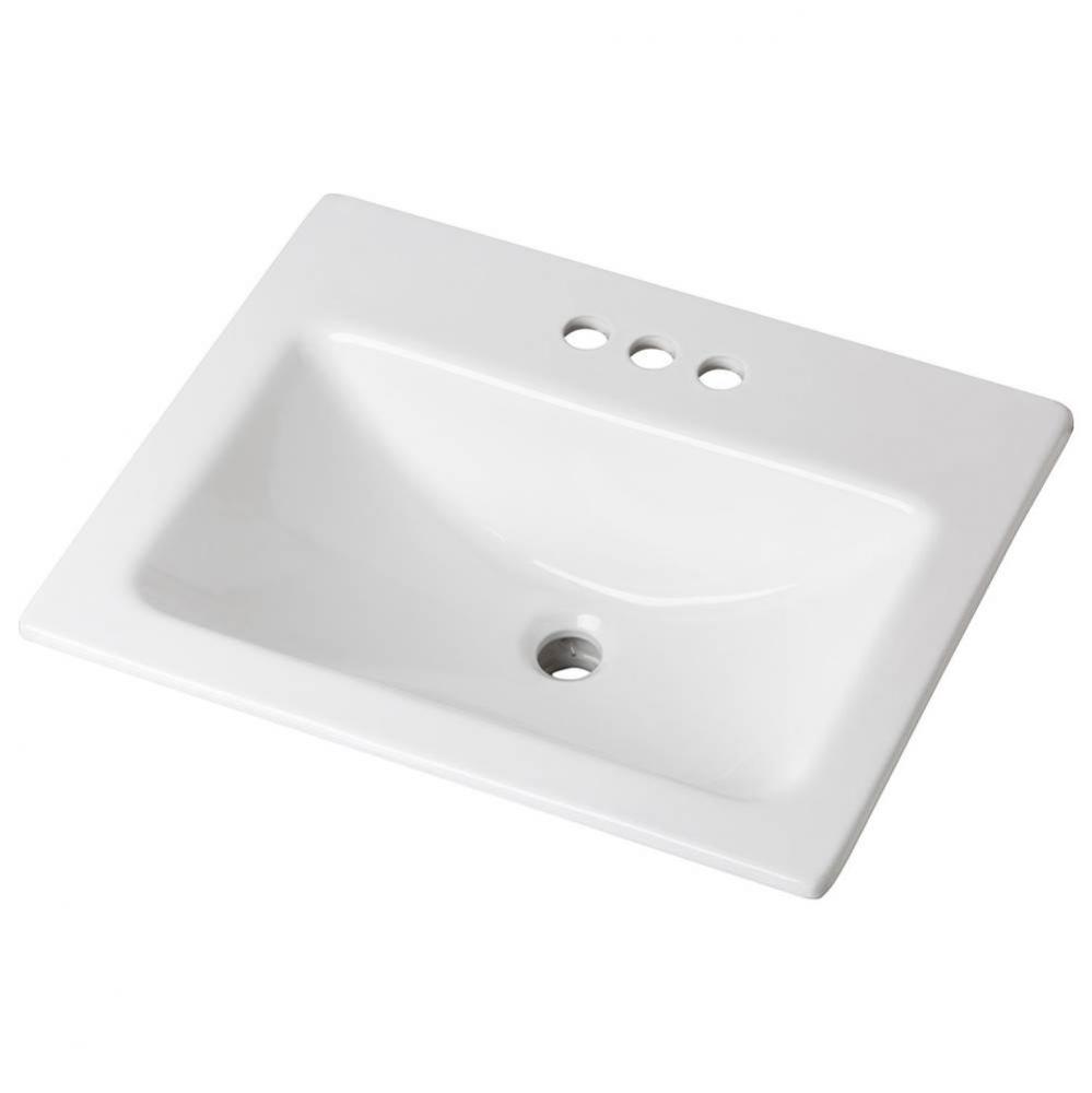 Wicker Park Countertop Lavatory 20-7/8''x17-3/4'' Rectangle with U-Shaped Basi