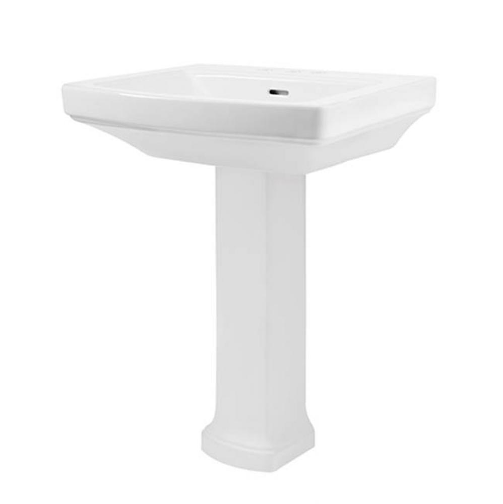 Hinsdale Standard 4''CC Ped Lav Combo:G0013504 Lav w/ G0029831 Ped White