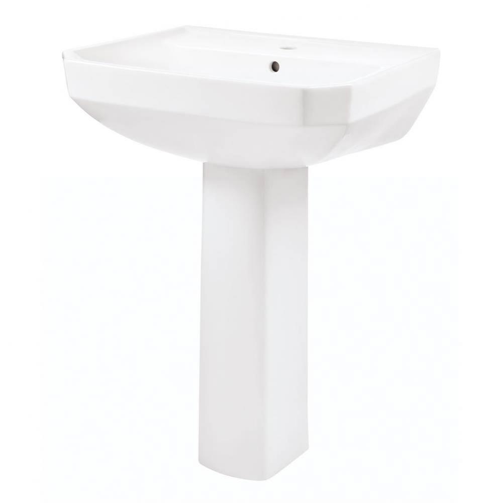 Viper Standard Single Hole Ped Lav Combo: G0013562 Lav w/ G0029834 Ped White