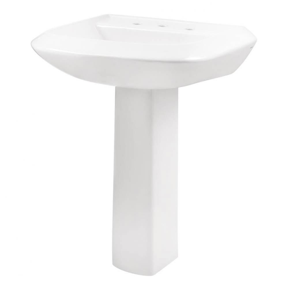 Avalanche Standard 8''CC Ped Lav Combo: G0013599 Lav w/ G0029834 Ped White