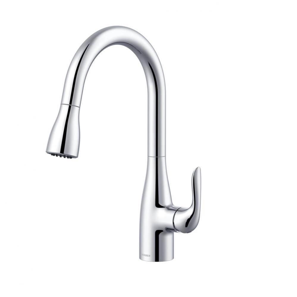 Viper 1H Pull-Down Kitchen Faucet w/ Deck Plate 1.75gpm Chrome