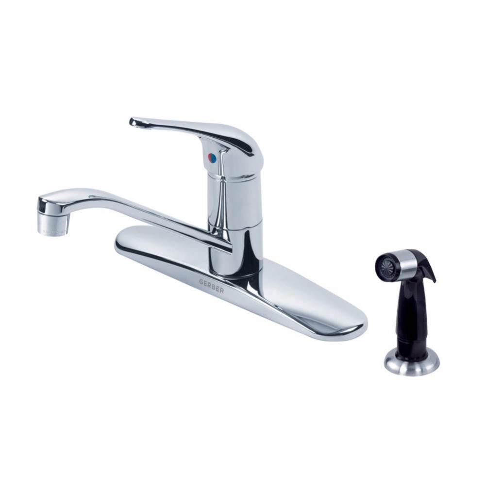 Maxwell 1H Kitchen Faucet w/ Spray 1.75gpm Aeration/2.2gpm Spray Chrome