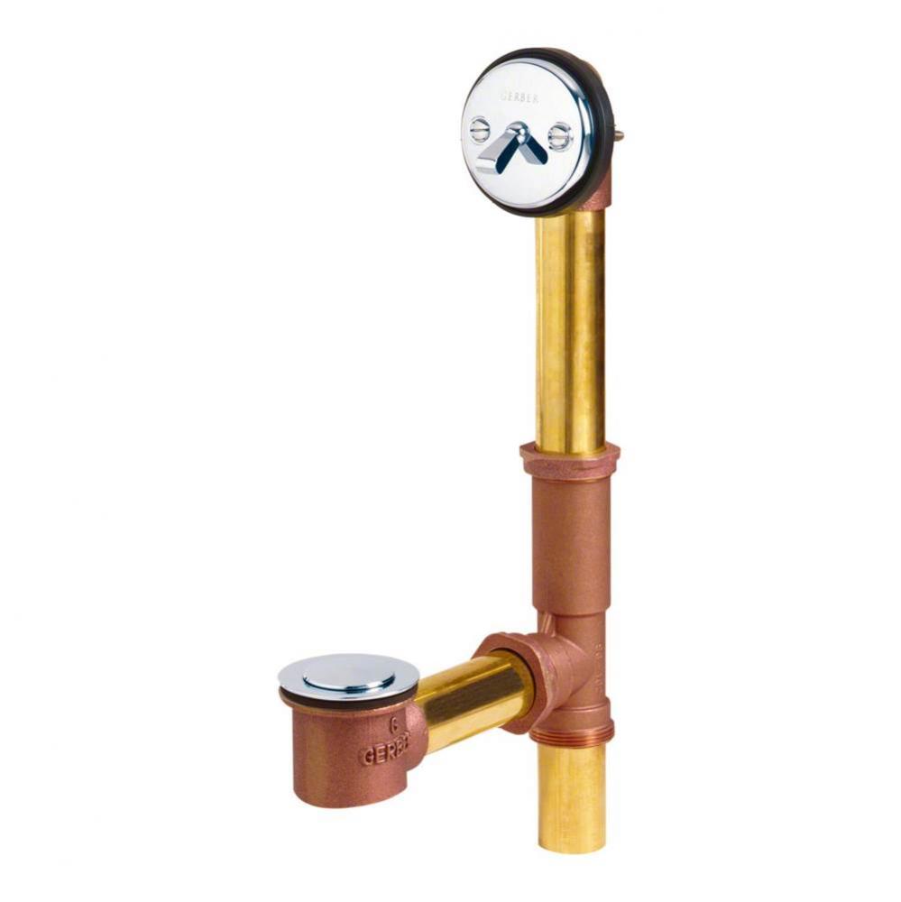 Gerber Classics Pop-up 20 Gauge Drain for Standard Tub Chrome