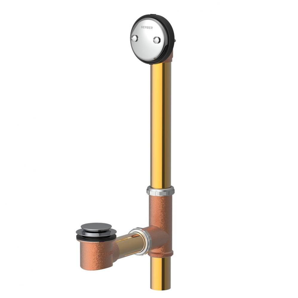 Gerber Classics Auto Trip Fit-all 20 Gauge Drain for Standard Tub Chrome