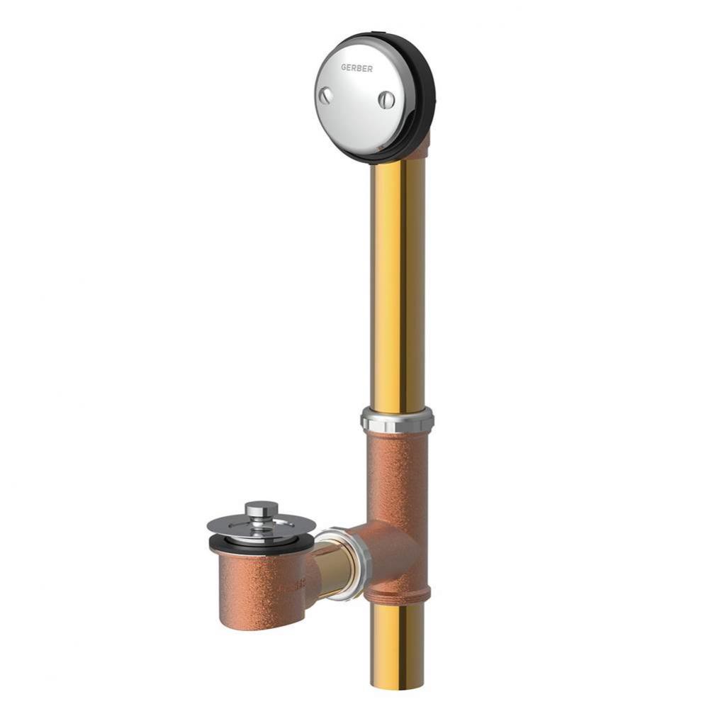 Gerber Classics Lift & Turn Fit-all 20 Gauge Drain for Standard Tub Chrome