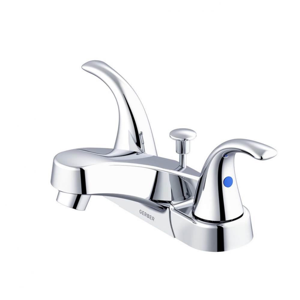 Maxwell SE 2H Centerset Lavatory Faucet w/ Metal Lever Handles & 50/50 Pop-Up Drain 1.2gpm Chr