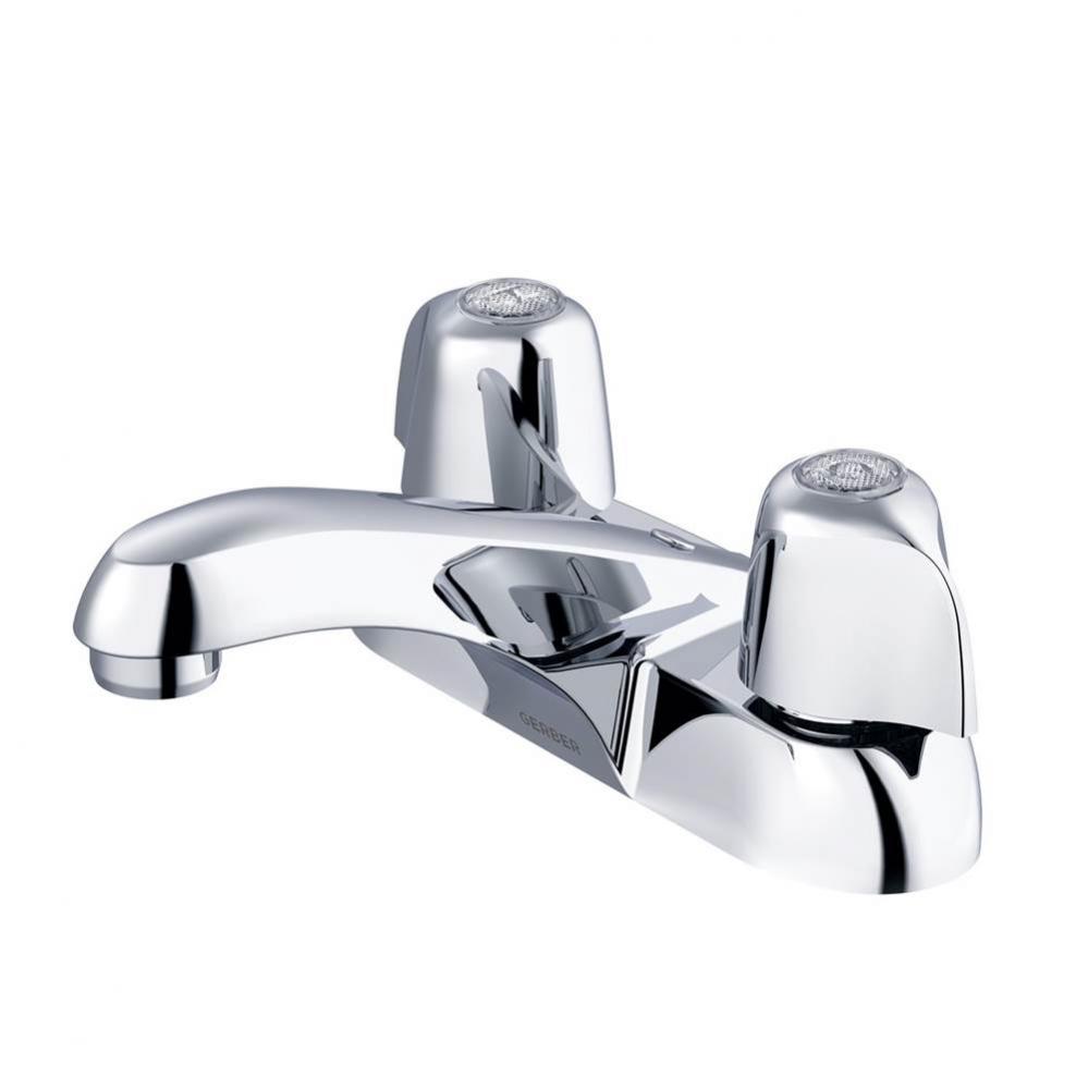 Gerber Classics Two Metal Handle Centerset Lavatory Faucet with Chain Stay 1.2gpm Chrome