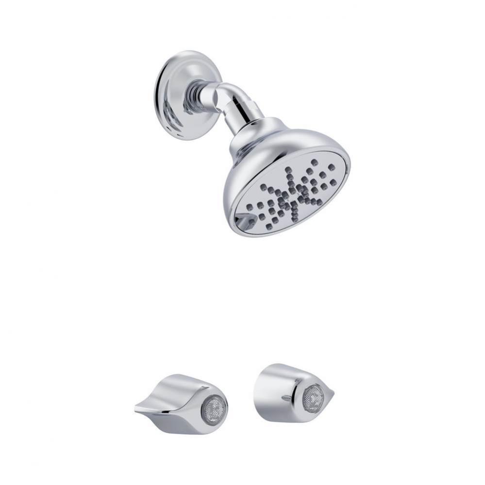 Gerber Classics 3-3/8'' Centers Two Handle Shower Only Fitting with Showerhead 1.75gpm C