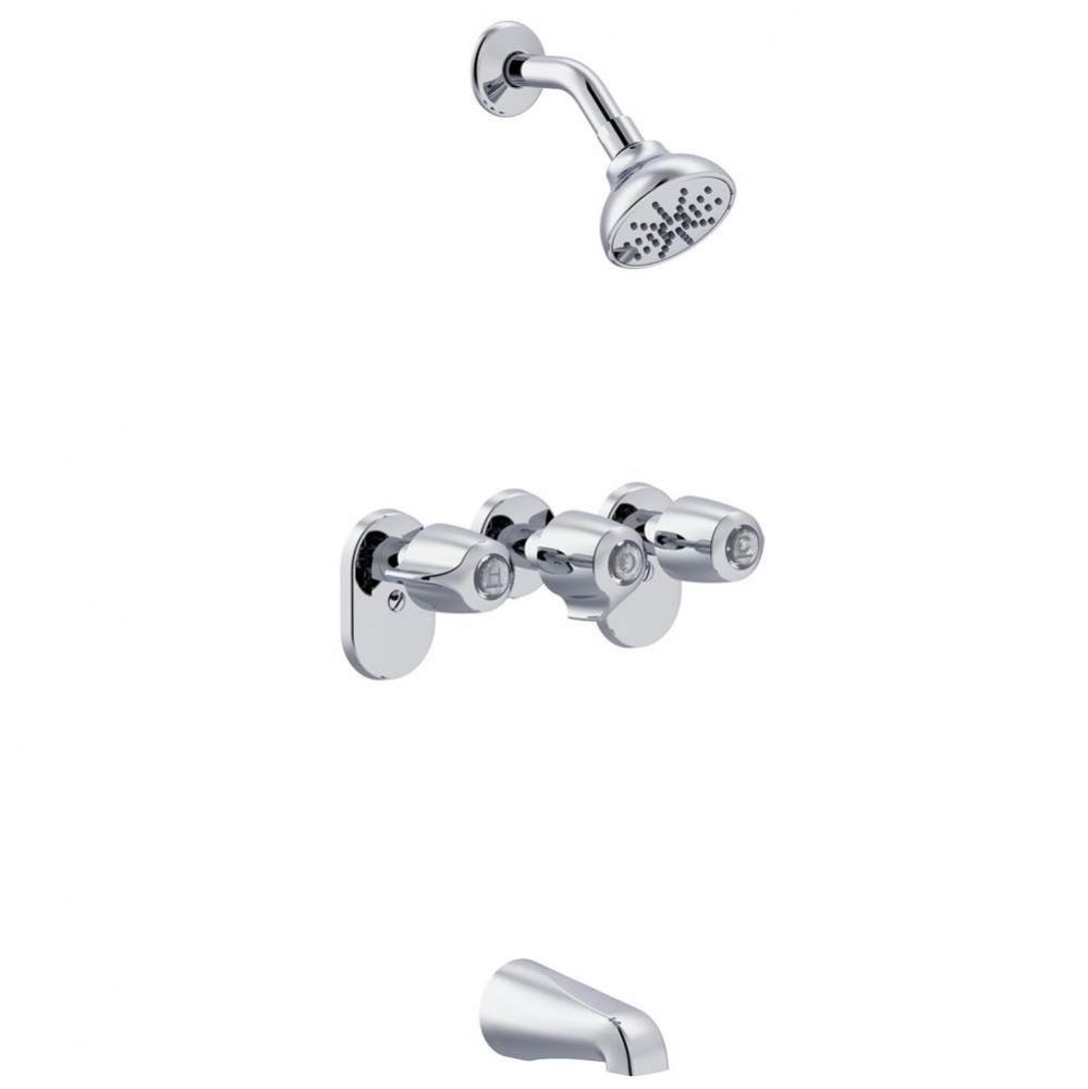 Gerber Classics 3H By-Pass Valve Body Tub & Shower Fitting 1.75gpm Chrome