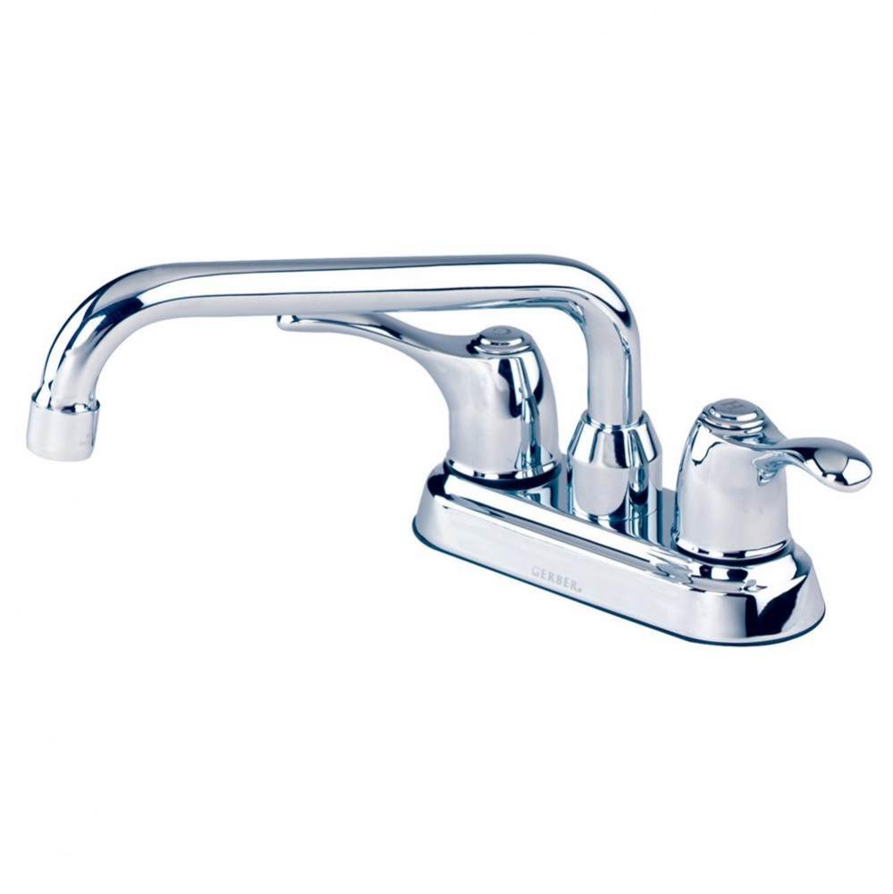Allerton 2H Laundry Faucet 4'' Centers 8'' Spout 2.2gpm Chrome