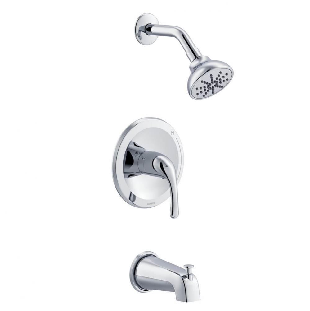 Maxwell 1H Tub & Shower Trim Kit & Treysta Cartridge w/Diverter on Spout 1.75gpm Chrome