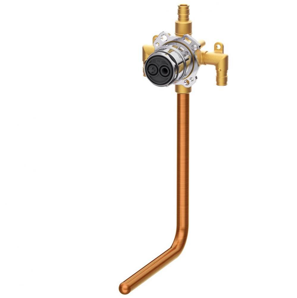 Treysta Tub & Shower Valve- Vertical Inputs WITHOUT Stops WITH Stub-Out- Cold Expansion Pex
