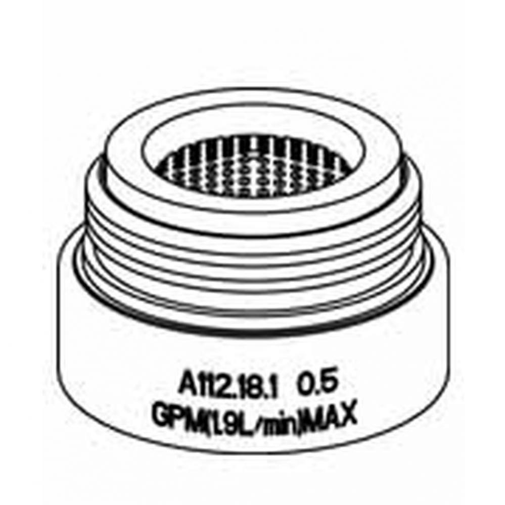 Aerator Kit 0.5gpm Spray Junior Male Vandal Proof Chrome