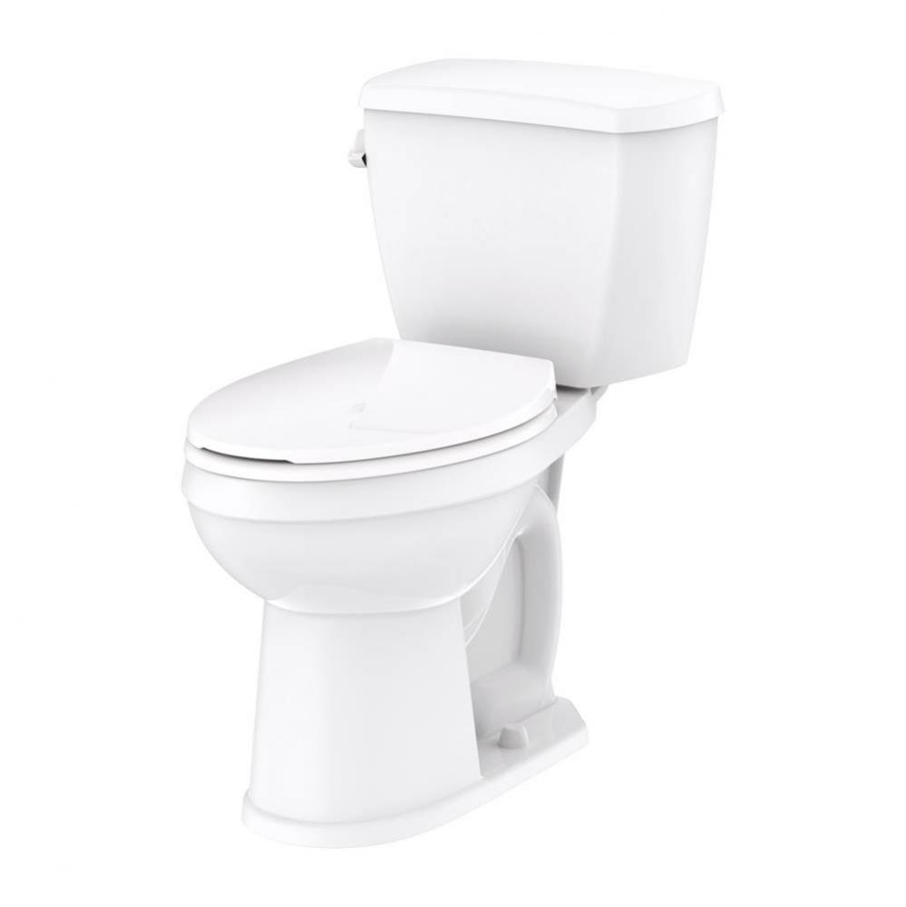 Avalanche 1.6gpf EL ADA 10'' RI Combo: GAV21828 Bowl w/ GAV28895 Tank White