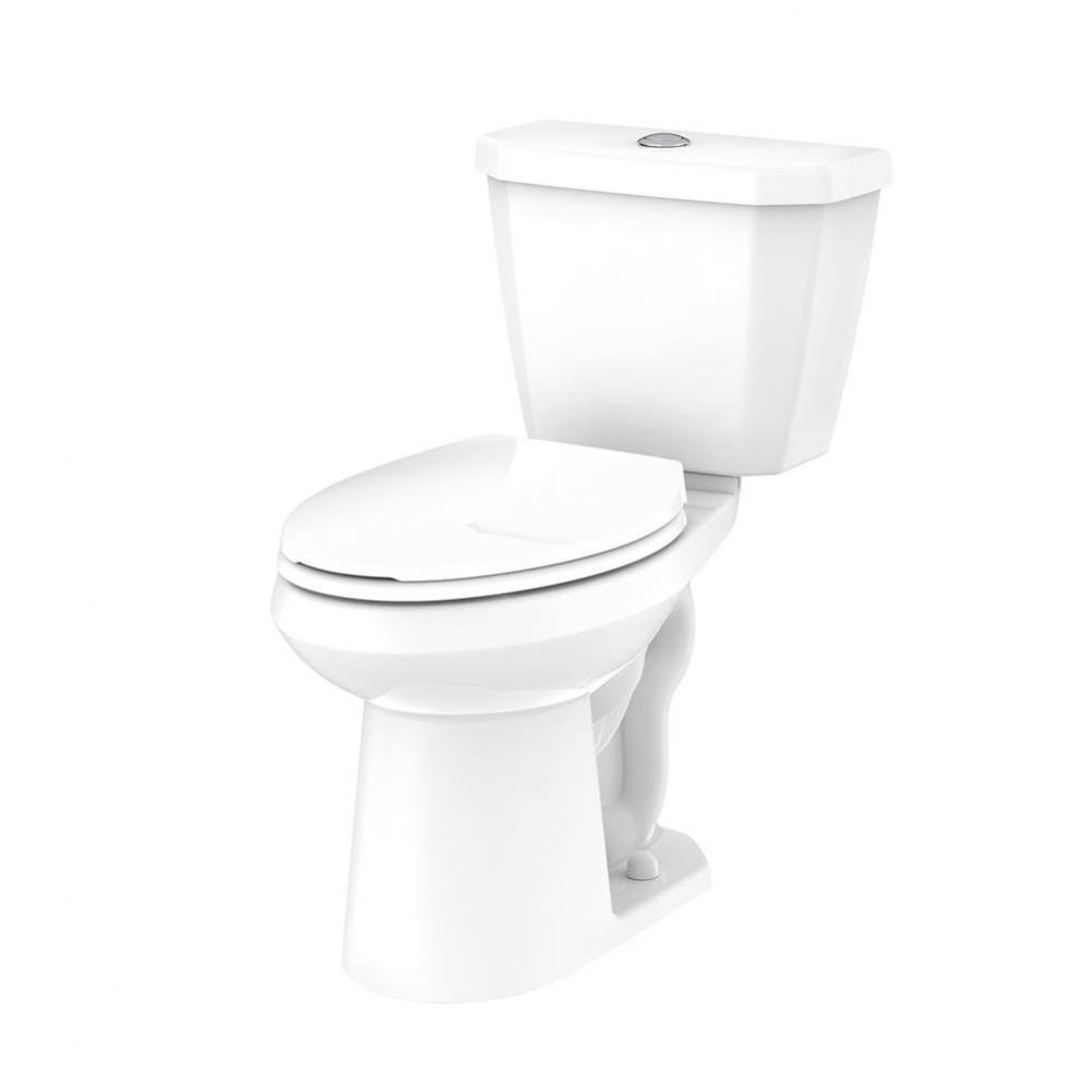 Viper 0.9/1.1gpf Dual Flush EL 12'' RI Combo: GWS21528 Bowl w/ GDF28528 Tank White