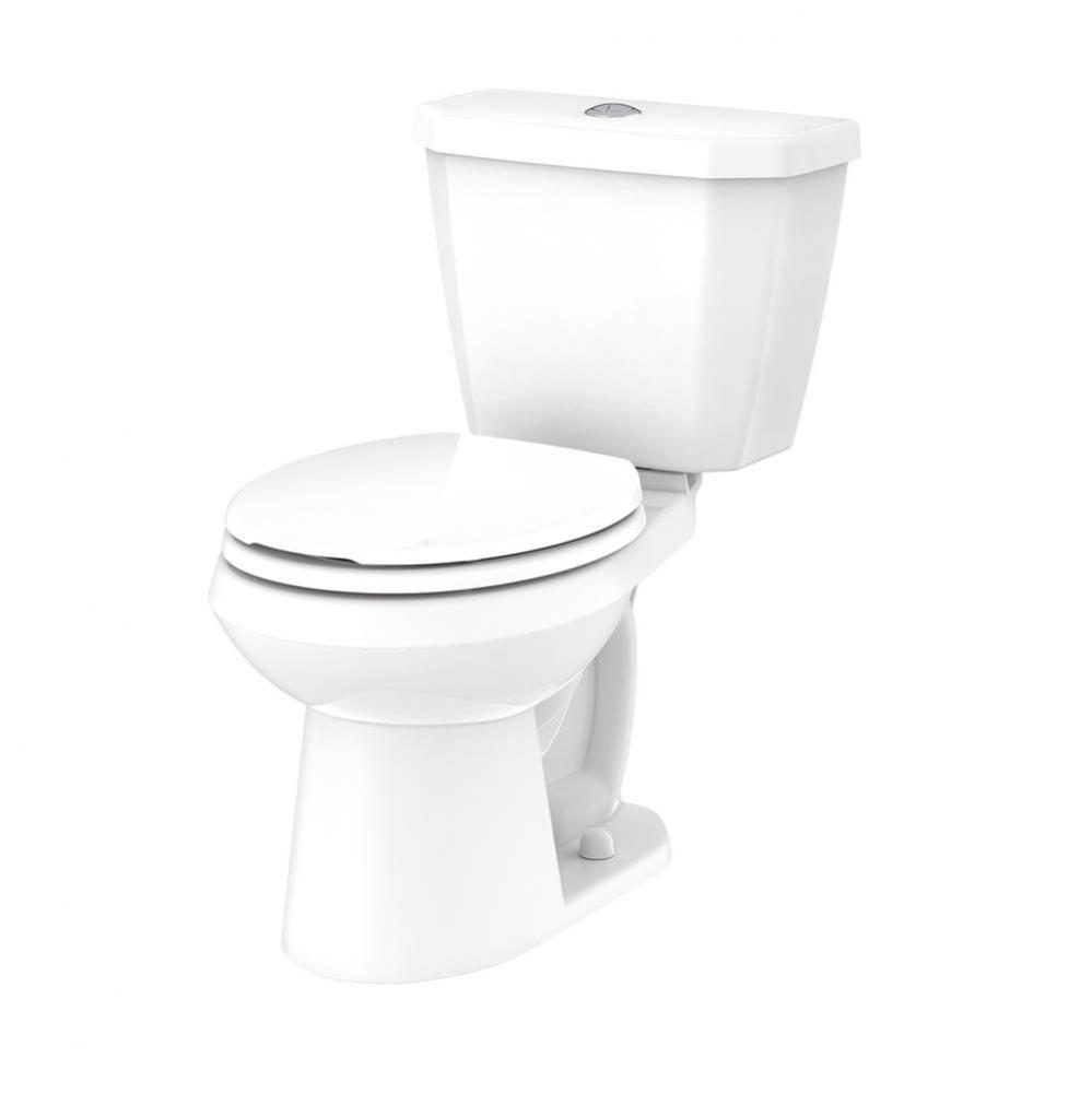 Viper 0.9/1.1gpf Dual Flush RF 12'' RI Combo: GWS21551 Bowl w/ GDF28528 Tank White