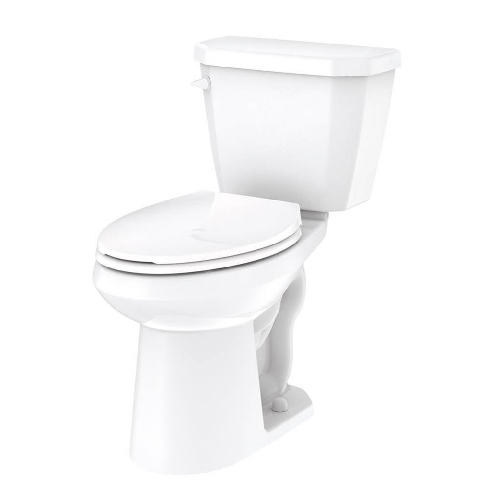 Viper 0.8gpf ADA EL 12'' RI Combo: GWS21528 Bowl w/ GLF28580 With Lever Tank White