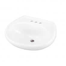 Gerber Plumbing G0012504 - Maxwell Petite Ped Top 20.5''x17.75'' 4''CC White