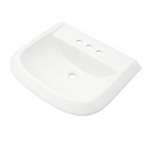 Gerber Plumbing G0013595 - Avalanche Standard Ped Top 25''x21'' 4''CC White