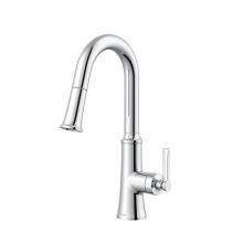 Gerber Plumbing D150579 - Northerly 1H Pull-Down Prep Faucet w/ Snapback 1.75gpm Chrome