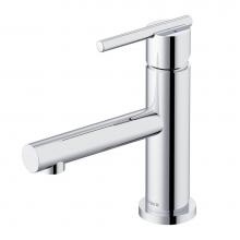 Gerber Plumbing D224158 - Parma Trim Line 1H Lavatory Faucet Single Hole Mount w/ Metal Touch Down Drain & Optional Deck