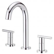 Gerber Plumbing D303658 - Parma Trim Line 2H Widespread Lavatory Faucet w/ Metal Touch Down Drain 1.2gpm Chrome