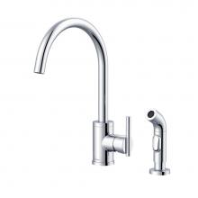 Gerber Plumbing D401058 - Parma 1H Kitchen Faucet w/ Spray 1.75gpm/2.2gpm Chrome