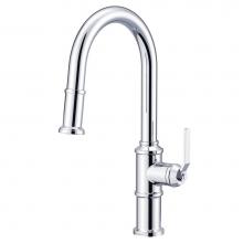 Gerber Plumbing D454437 - Kinzie 1H Pull-Down Kitchen Faucet w/ Snapback Retraction 1.75gpm Chrome