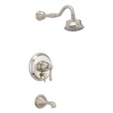 Gerber Plumbing D500057BNTC - Opulence 1H Tub & Shower Trim Kit & Treysta Cartridge w/ Diverter on Valve & 5 Functio
