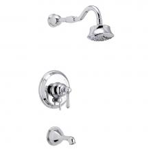 Gerber Plumbing D500057TC - Opulence 1H Tub & Shower Trim Kit & Treysta Cartridge w/ Diverter on Valve & 5 Functio