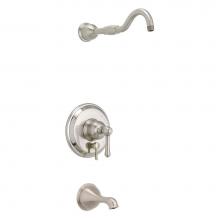Gerber Plumbing D502157LSBNTC - Opulence 1H Tub & Shower Trim Kit & Treysta Cartridge w/ Diverter on Valve Less Showerhead