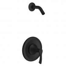 Gerber Plumbing D510522LSBSTC - Antioch 1H Shower Only Trim Kit & Treysta Cartridge Less Showerhead Satin Black