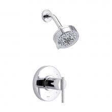 Gerber Plumbing D511558TC - Parma 1H Shower Only Trim Kit & Treysta Cartridge w/ 5 Function Showerhead 1.75gpm Chrome