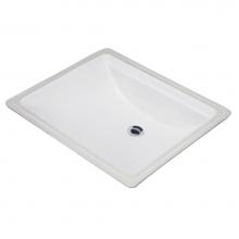 Gerber Plumbing G0012765 - Logan Square Petite Undercounter Lav 18.75''x14.75'' White