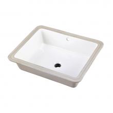 Gerber Plumbing G0012791 - Wicker Park Square Petite Undercounter Lav 19.63''x15.5'' White