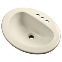 Gerber Plumbing G001283409CH - Maxwell S-Rim Lav 20''X17''Oval 4''CC in Trapezoid Carton Biscuit