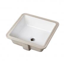 Gerber Plumbing G0013710 - Wicker Park Undercounter Lavatory 16'' x 16'' Square White