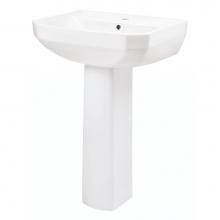 Gerber Plumbing G0023561 - Viper Petite Single Hole Ped Lav Combo: G0013561 Lav w/ G0029834 Ped White