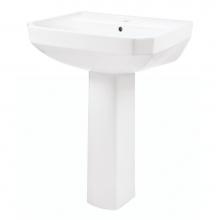 Gerber Plumbing G0023562 - Viper Standard Single Hole Ped Lav Combo: G0013562 Lav w/ G0029834 Ped White