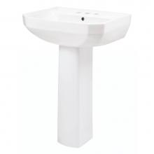 Gerber Plumbing G0023564 - Viper Petite 4''CC Ped Lav Combo: G0013564 Lav w/ G0029834 Ped White