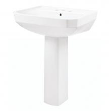 Gerber Plumbing G0023565 - Viper Standard 4''CC Ped Lav Combo: G0013565 Lav w/ G0029834 Ped White
