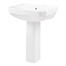 Gerber Plumbing G0023569 - Viper Standard 8''CC Ped Lav Combo: G0013569 Lav w/ G0029834 Ped White