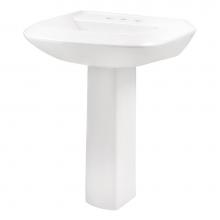 Gerber Plumbing G0023595 - Avalanche Standard 4''CC Ped Lav Combo: G0013595 Lav w/ G0029834 Ped White