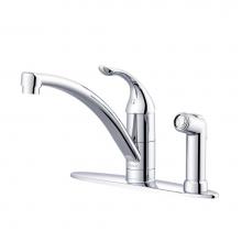 Gerber Plumbing G0040015 - Viper 1H Kitchen Faucet w/ Spray on Deck 1.75gpm Aeration/2.2gpm Spray Chrome