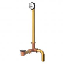 Gerber Plumbing G004180397 - Gerber Classics Pop-up Drain for Roman Tub with Side Outlet Installation Chrome