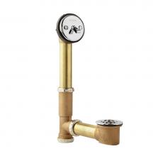 Gerber Plumbing G004181871 - Gerber Classics Trip Lever 20 Gauge Drain for Standard Tub with Philadelphia Trap Chrome