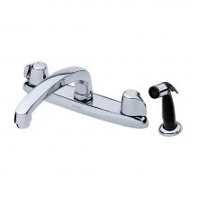 Gerber Plumbing G0042216 - Gerber Classics 2H Kitchen Faucet Deck Plate Mounted w/ Spray 1.75gpm Chrome